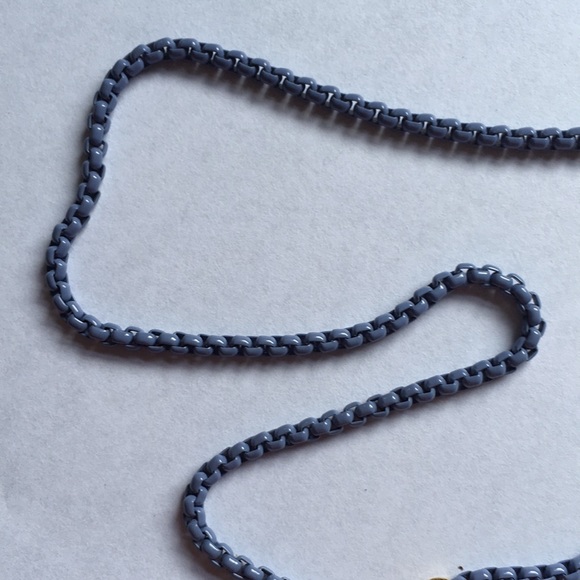 Periwinkle box chain with heart pendant - Picture 3 of 3